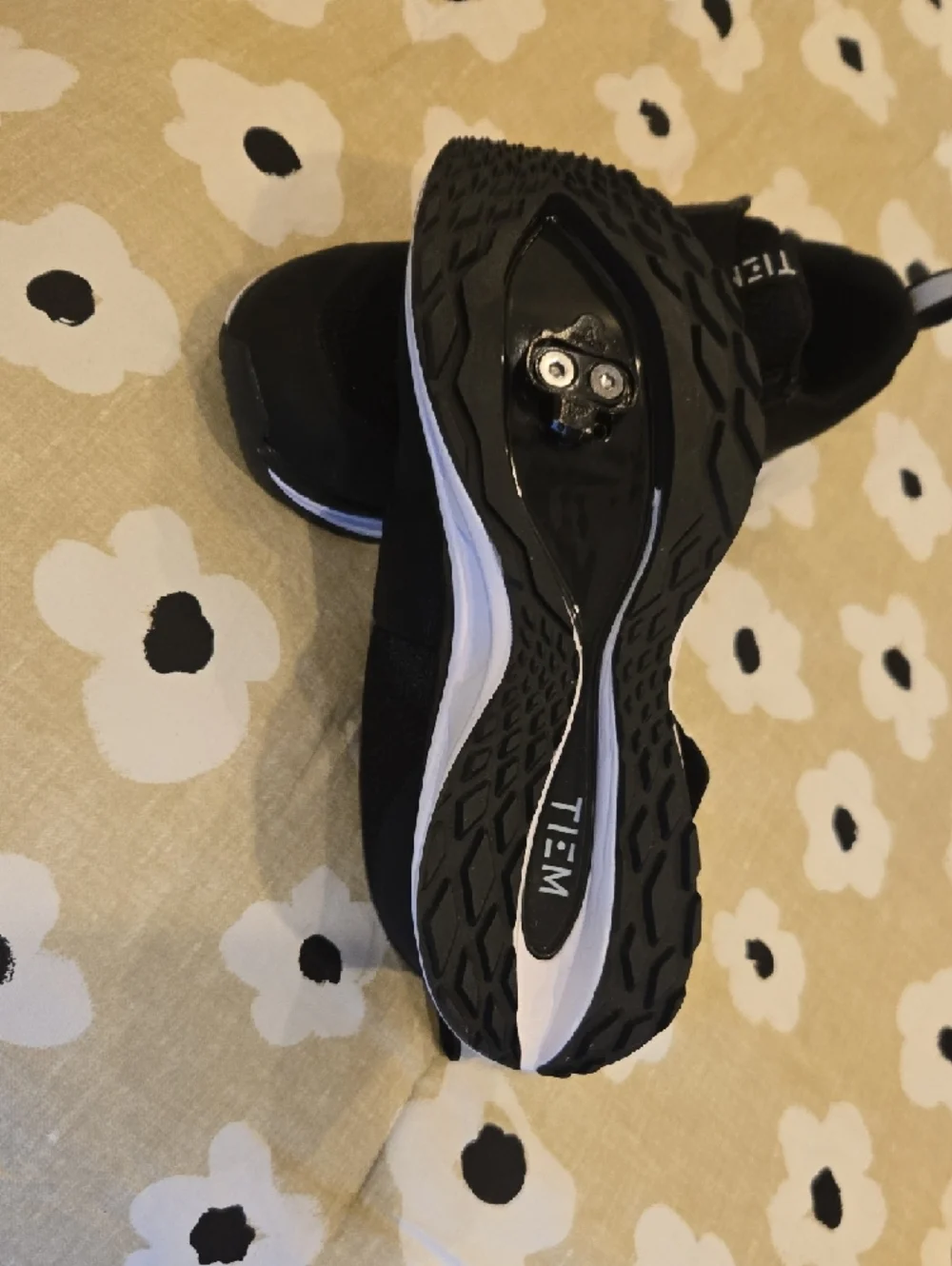 TIEM Women's Black Slip-On Athletic Sneakers with Cross-Strap - Picture 2 of 3